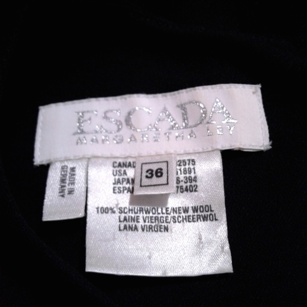 Escada Margaretha Ley Dark Navy Dress Size 36 - Picture 6 of 8